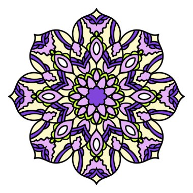 Mandala. Etnik dekoratif öğe.