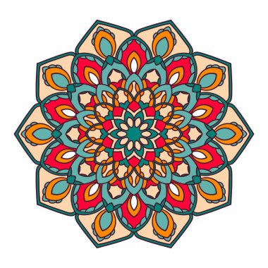 Mandala. Etnik dekoratif öğe.