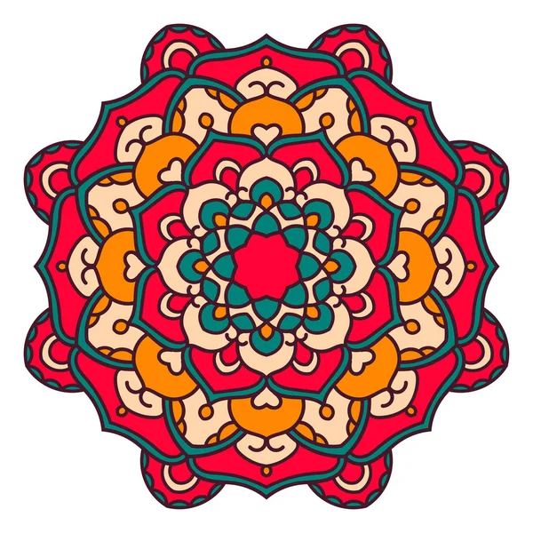 Mandala. Elemento decorativo etnico . — Vettoriale Stock