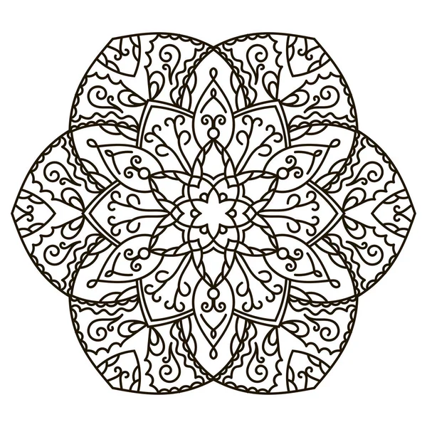 Mandala. Élément décoratif ethnique . — Image vectorielle