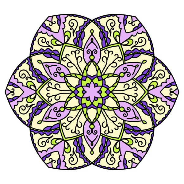 Mandala. Elemento decorativo étnico . — Vector de stock