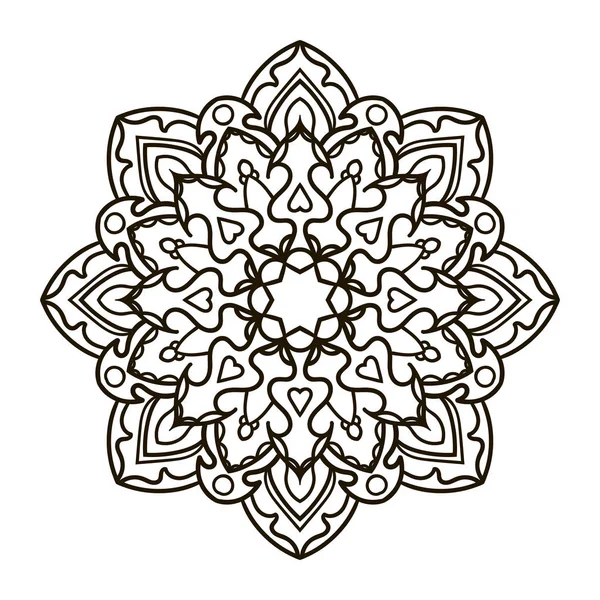 Mandala. Elemento decorativo étnico . — Vector de stock