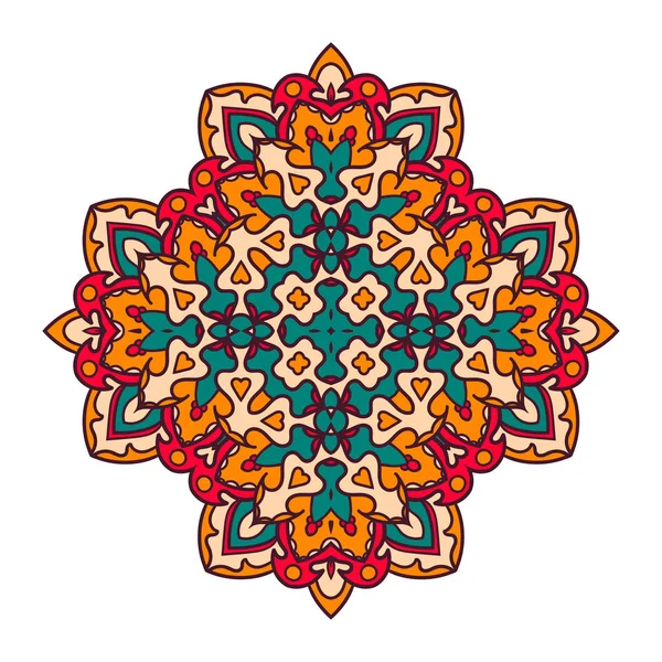 Mandala. Elemento decorativo étnico . — Archivo Imágenes Vectoriales