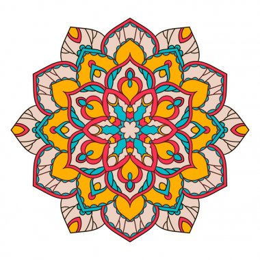 Mandala. Etnik dekoratif öğe.