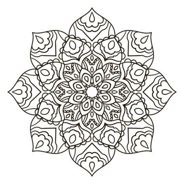 Mandala. Etnik dekoratif öğe.