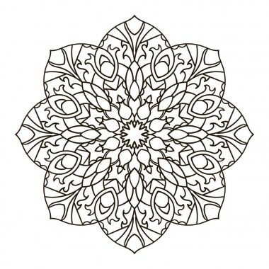 Mandala. Etnik dekoratif öğe.