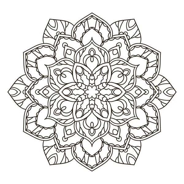 Mandala. Élément décoratif ethnique . — Image vectorielle