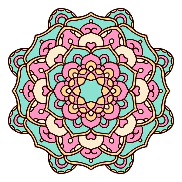 Mandala. Elemento decorativo étnico . — Vector de stock