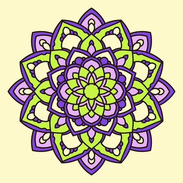 Mandala. Elemento decorativo étnico . — Vector de stock