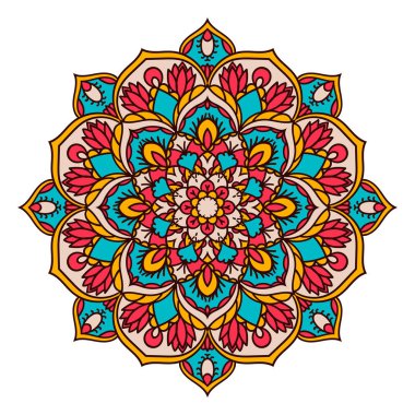 Mandala. Etnik dekoratif öğe.