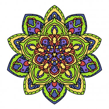 Mandala. Etnik dekoratif öğe.