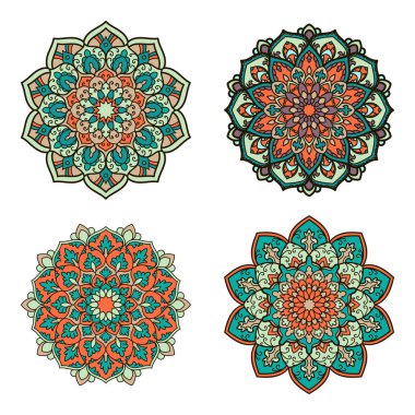 Mandala. Etnik dekoratif öğe.