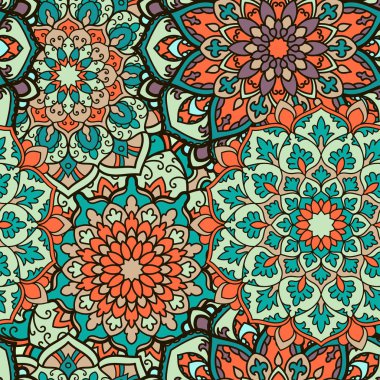 Mandala desen kumaş ya da kağıt üzerine basım için.