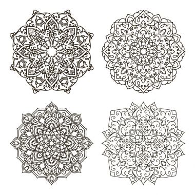Mandala. Etnik dekoratif öğe.
