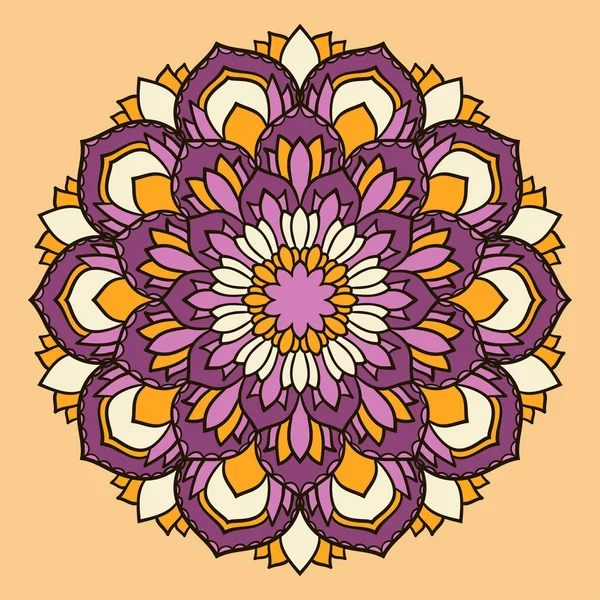 Mandala. ethnisch dekoratives Element. — Stockvektor