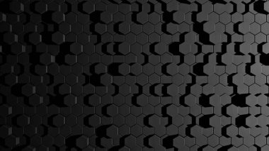 soyut siyah altıgen 