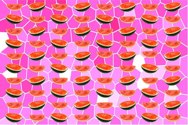 Water Melon Slice Pink Abstract Background — Stock Photo, Image