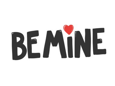 Benim ol. Sosyal medya içeriği etiketi. Vektör el çizimi illüstrasyon tasarımı. 