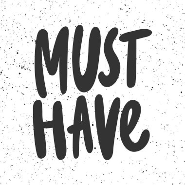 Öyle olmalı. Çizgi film harfleriyle çizilmiş vektör el çizimi. 