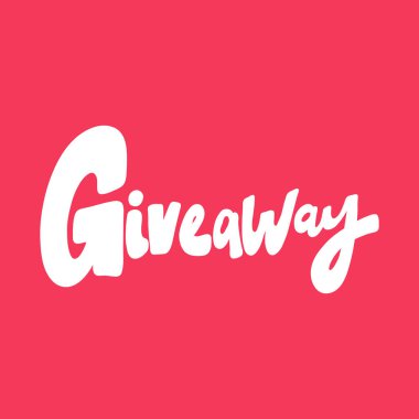 Hediye. Aşk hakkındaki sosyal medya içeriği için sevgililer günü çıkartması. Vektör el çizimi illüstrasyon tasarımı. 