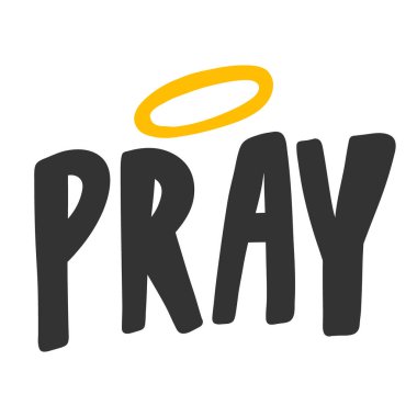 Dua et. Sosyal medya içeriği etiketi. Vektör el çizimi illüstrasyon tasarımı. 