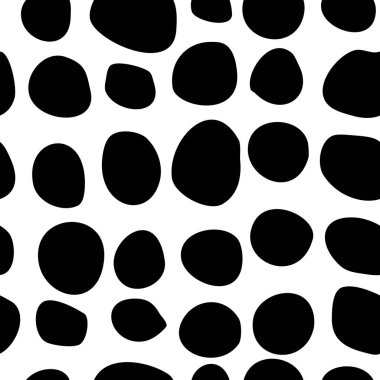 Kaligrafik fırça darbeleri ve noktalarla vektörsüz desen. El çizgili çizgiler ve çizgi. 