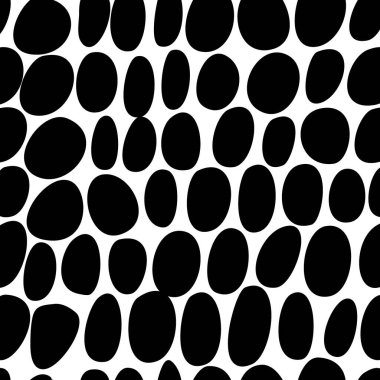 Kaligrafik fırça darbeleri ve noktalarla vektörsüz desen. El çizgili çizgiler ve çizgi. 