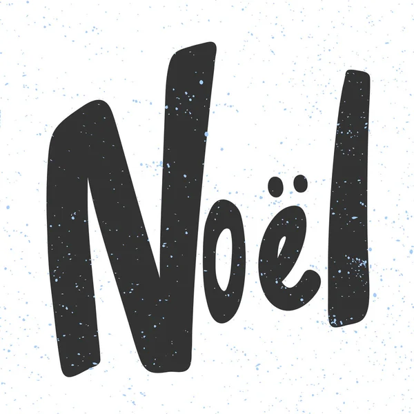 Noel. Bannière d'illustration dessinée à la main vectorielle de Noël et bonne année avec lettrage de bande dessinée . — Image vectorielle