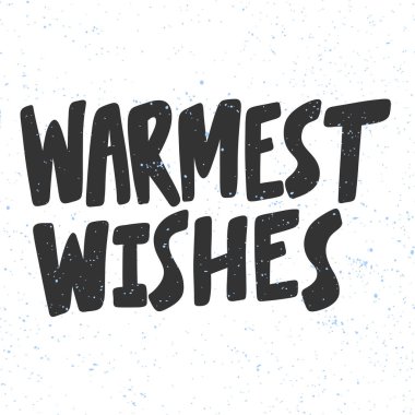 En içten dileklerimle. Mutlu Noeller ve mutlu yıllar. Sezon Kış Vektörü el karikatür harfleriyle illüstrasyon çıkartması çizdi. 