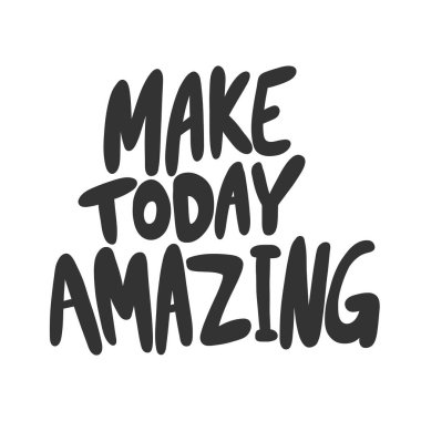 Harika bir gün olsun. Sosyal medya içeriği etiketi. Vektör el çizimi illüstrasyon tasarımı. 