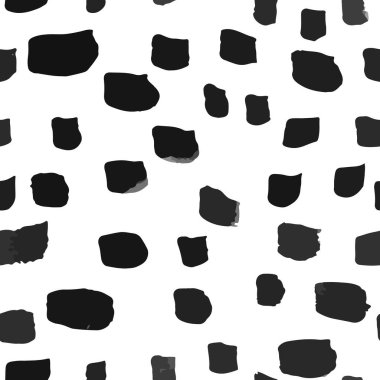 Geometrik fırça darbeleri elementleri ile vektörsüz desen. Memphis geometrik anahatları modern moda. 