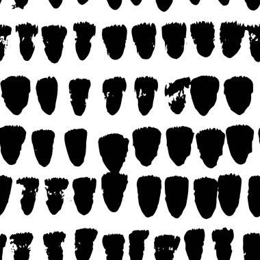 Geometrik fırça darbeleri elementleri ile vektörsüz desen. Memphis geometrik anahatları modern moda. 