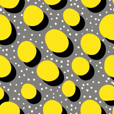 Geometrik fırça darbeleri elementleri ile vektörsüz desen. Memphis geometrik anahatları modern moda. 