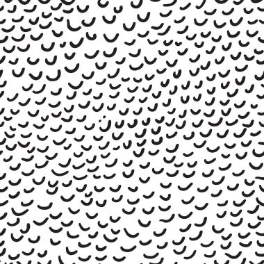 Geometrik fırça darbeleri elementleri ile vektörsüz desen. Memphis geometrik anahatları modern moda. 