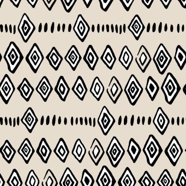 Geometrik fırça darbeleri elementleri ile vektörsüz desen. Memphis geometrik anahatları modern moda. 