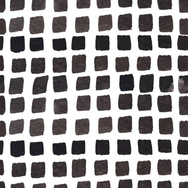 Geometrik fırça darbeleri elementleri ile vektörsüz desen. Memphis geometrik anahatları modern moda. 