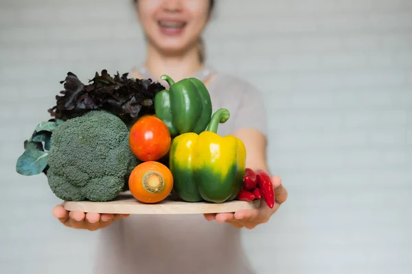 Eine Auswahl Frischem Gemüse Für Eine Herzgesunde Ernährung Wie Von — Stockfoto