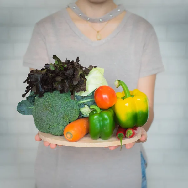 Una Selección Verduras Frescas Para Una Dieta Saludable Para Corazón —  Fotos de Stock