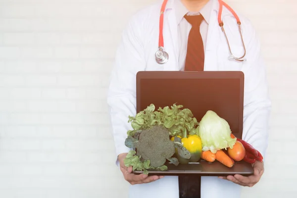 Una Selezione Verdure Fresche Una Dieta Sana Come Raccomandato Medici — Foto Stock