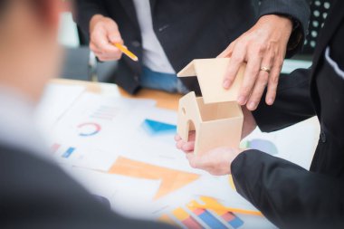 Konut şirketi iyi takım çalışması, konut sektörü konsepti