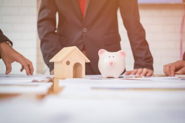 Konut şirketi iyi takım çalışması, konut sektörü konsepti