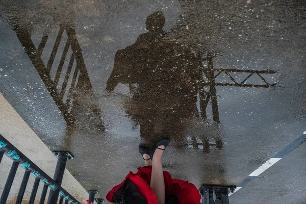 Jovem Dança Bonita Flamenco Conceito Dança Rua — Fotografia de Stock