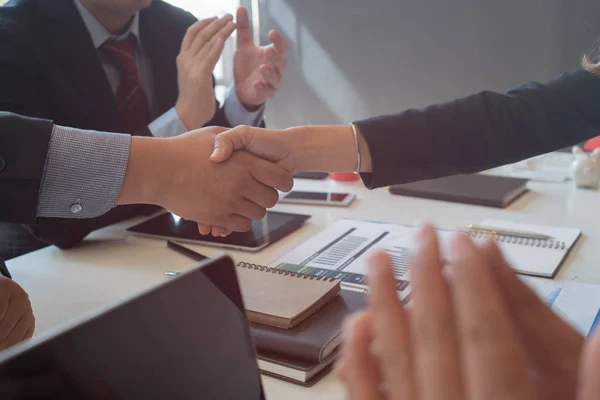 Wohnungsunternehmen Gute Teamarbeit Wohnungsunternehmenskonzept — Stockfoto