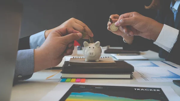 Società Alloggio Buon Lavoro Squadra Concetto Business Immobiliare — Foto Stock