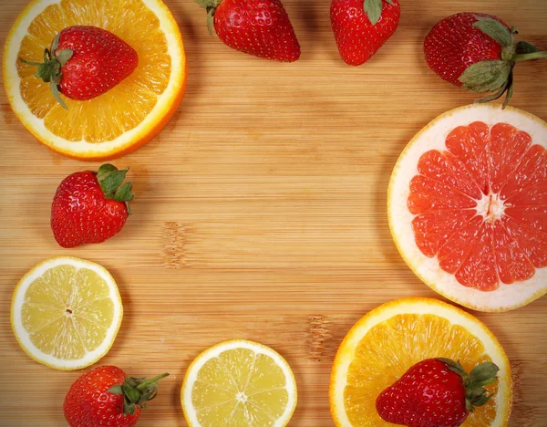 background texture apelkin grapefruit strawberry is a place for an inscription