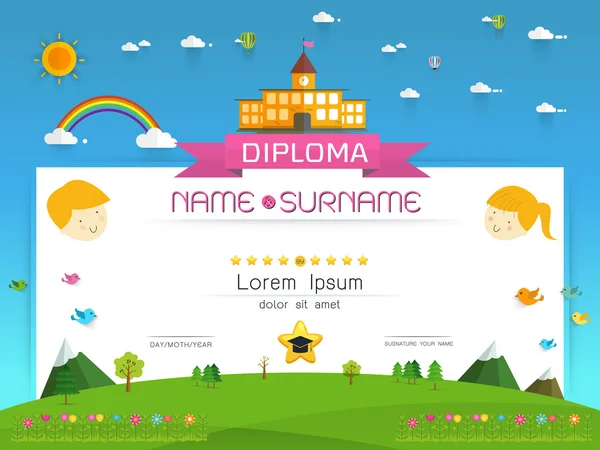Sertifika çocuklar diploma