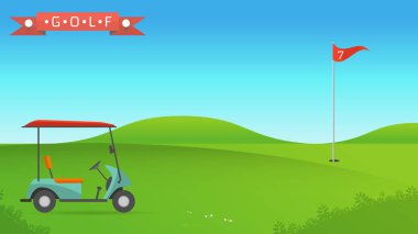 Golf alanının arka plan 