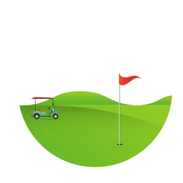 Bakgrund av golf fält — Stock vektor