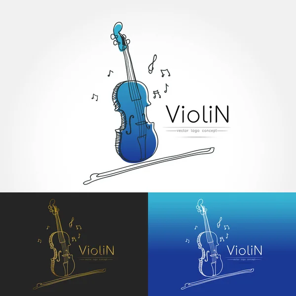 The stylized image of Violin — Stock Vector