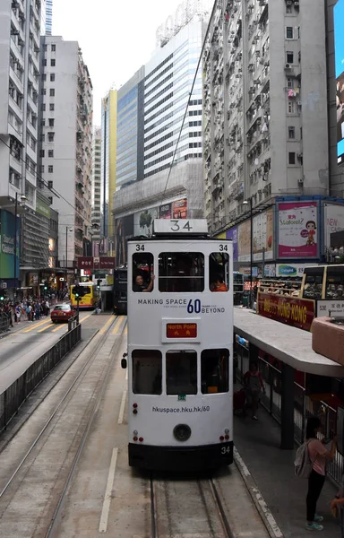 홍콩에 있는 도시 교통 — 스톡 사진